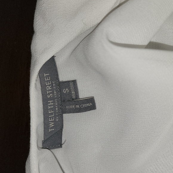 Twelfth Street by Cynthia Vincent white top size small NWOT - Picture 4 of 5